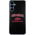 University of Arkansas-Fayetteville Razorbacks Black Galaxy A55 5G Clear Case