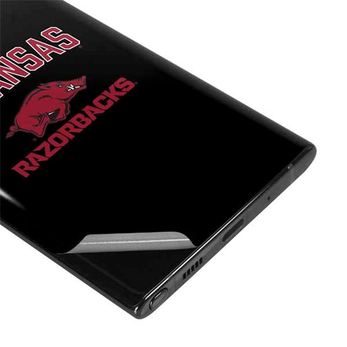 University of Arkansas-Fayetteville Razorbacks Black Galaxy Note 10 Plus Skin