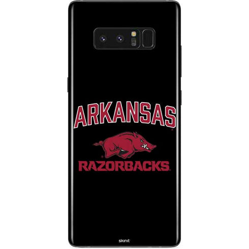 University of Arkansas-Fayetteville Razorbacks Black Galaxy Note 8 Skin