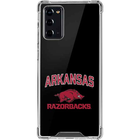University of Arkansas-Fayetteville Razorbacks Black Galaxy Note20 5G Clear Case
