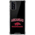 University of Arkansas-Fayetteville Razorbacks Black Galaxy Note20 5G Clear Case