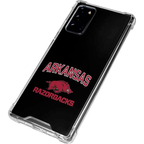 University of Arkansas-Fayetteville Razorbacks Black Galaxy Note20 5G Clear Case