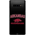 University of Arkansas-Fayetteville Razorbacks Black Galaxy S10 Plus Skin