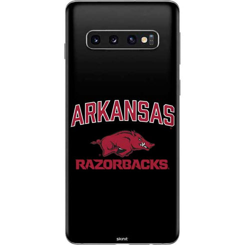 University of Arkansas-Fayetteville Razorbacks Black Galaxy S10 Skin