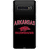 University of Arkansas-Fayetteville Razorbacks Black Galaxy S10 Skin