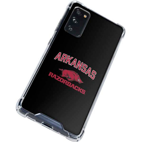 University of Arkansas-Fayetteville Razorbacks Black Galaxy S20 FE Clear Case