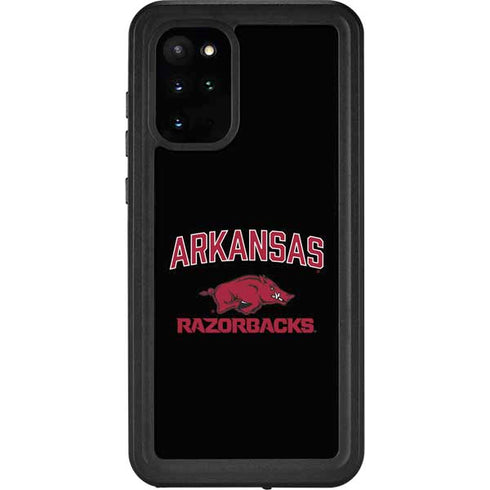 University of Arkansas-Fayetteville Razorbacks Black Galaxy S20 Plus Waterproof Case