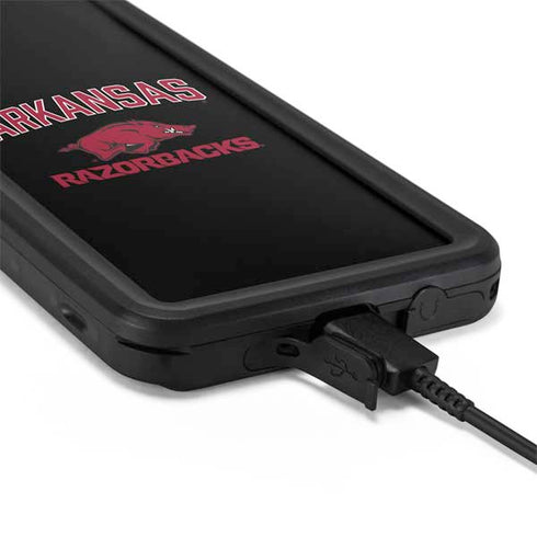 University of Arkansas-Fayetteville Razorbacks Black Galaxy S20 Plus Waterproof Case