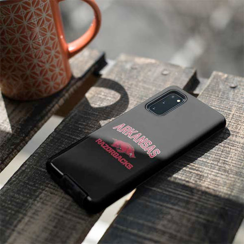 University of Arkansas-Fayetteville Razorbacks Black Galaxy S20 Pro Case