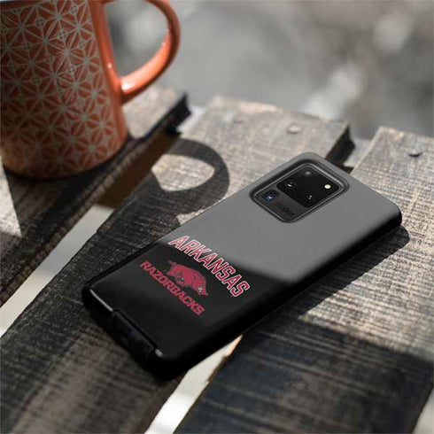 University of Arkansas-Fayetteville Razorbacks Black Galaxy S20 Ultra 5G Pro Case