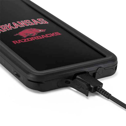 University of Arkansas-Fayetteville Razorbacks Black Galaxy S20 Waterproof Case