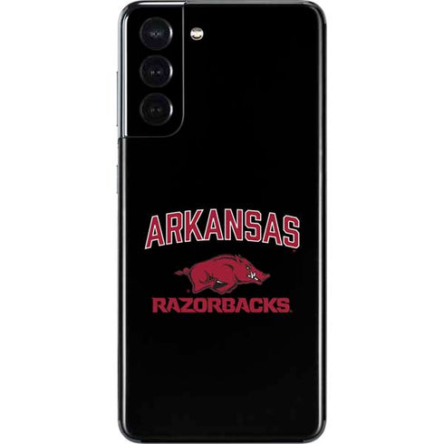 University of Arkansas-Fayetteville Razorbacks Black Galaxy S21 5G Skin