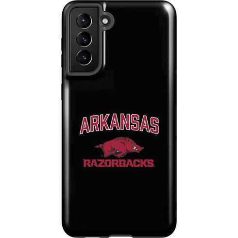University of Arkansas-Fayetteville Razorbacks Black Galaxy S21 FE Pro Case