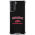 University of Arkansas-Fayetteville Razorbacks Black Galaxy S22 Clear Case