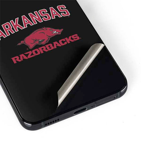 University of Arkansas-Fayetteville Razorbacks Black Galaxy S22 Skin