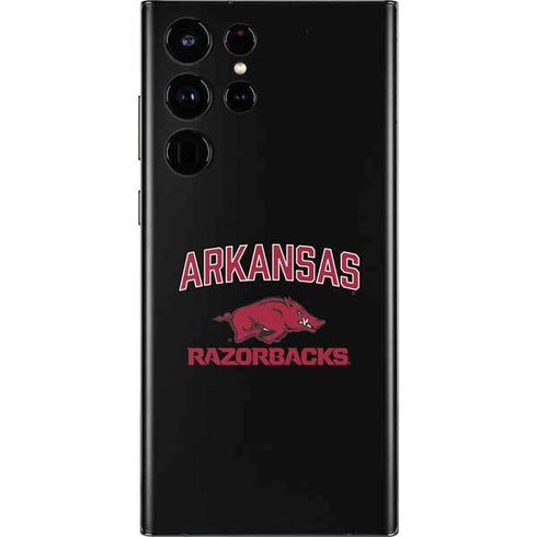 University of Arkansas-Fayetteville Razorbacks Black Galaxy S22 Ultra Skin