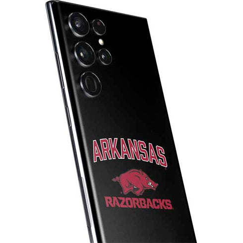 University of Arkansas-Fayetteville Razorbacks Black Galaxy S22 Ultra Skin