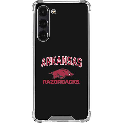University of Arkansas-Fayetteville Razorbacks Black Galaxy S23 FE Clear Case