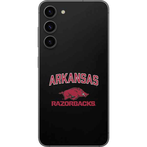 University of Arkansas-Fayetteville Razorbacks Black Galaxy S23 FE Skin