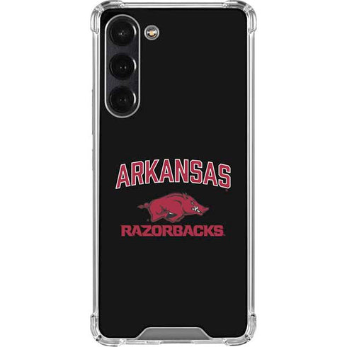 University of Arkansas-Fayetteville Razorbacks Black Galaxy S23 Plus Clear Case