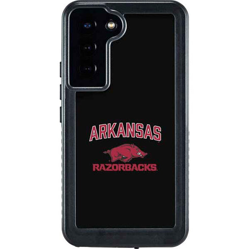 University of Arkansas-Fayetteville Razorbacks Black Galaxy S23 Plus Waterproof Case