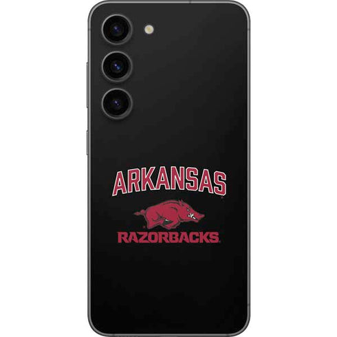 University of Arkansas-Fayetteville Razorbacks Black Galaxy S23 Skin