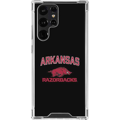 University of Arkansas-Fayetteville Razorbacks Black Galaxy S23 Ultra Clear Case