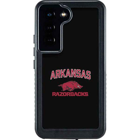 University of Arkansas-Fayetteville Razorbacks Black Galaxy S23 Waterproof Case