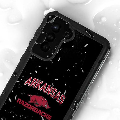 University of Arkansas-Fayetteville Razorbacks Black Galaxy S23 Waterproof Case