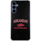 University of Arkansas-Fayetteville Razorbacks Black Galaxy S24 Clear Case