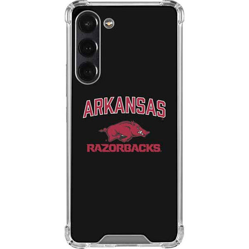 University of Arkansas-Fayetteville Razorbacks Black Galaxy S24 FE Clear Case