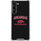 University of Arkansas-Fayetteville Razorbacks Black Galaxy S24 FE Clear Case