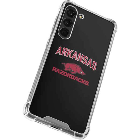 University of Arkansas-Fayetteville Razorbacks Black Galaxy S24 FE Clear Case