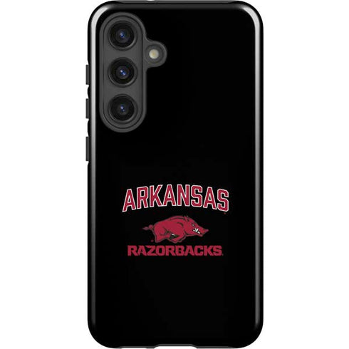 University of Arkansas-Fayetteville Razorbacks Black Galaxy S25 Impact Case