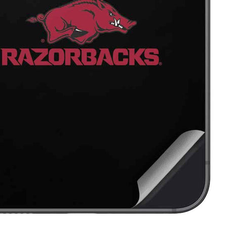 University of Arkansas-Fayetteville Razorbacks Black Galaxy S25 Plus Skin