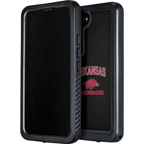 University of Arkansas-Fayetteville Razorbacks Black Galaxy S24 Plus Waterproof Case