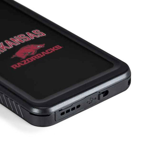 University of Arkansas-Fayetteville Razorbacks Black Galaxy S24 Plus Waterproof Case