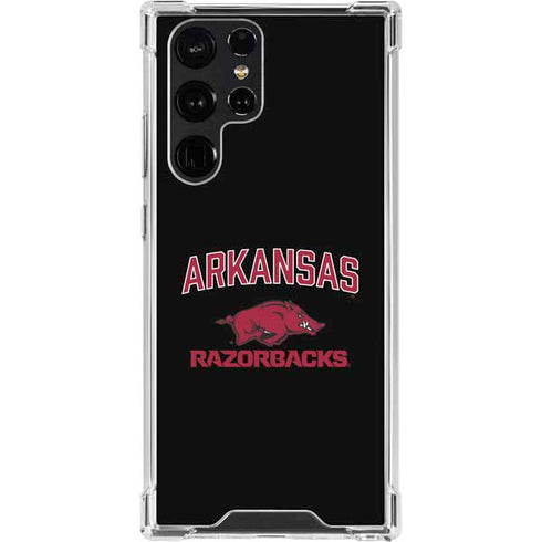 University of Arkansas-Fayetteville Razorbacks Black Galaxy S24 Ultra Clear Case