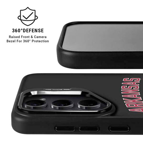 University of Arkansas-Fayetteville Razorbacks Black Galaxy S24 Ultra Kickstand Case