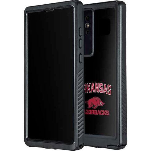 University of Arkansas-Fayetteville Razorbacks Black Galaxy S24 Ultra Waterproof Case