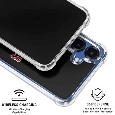 University of Arkansas-Fayetteville Razorbacks Black Galaxy S25 Plus Clear Case