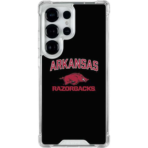 University of Arkansas-Fayetteville Razorbacks Black Galaxy S25 Ultra Clear Case