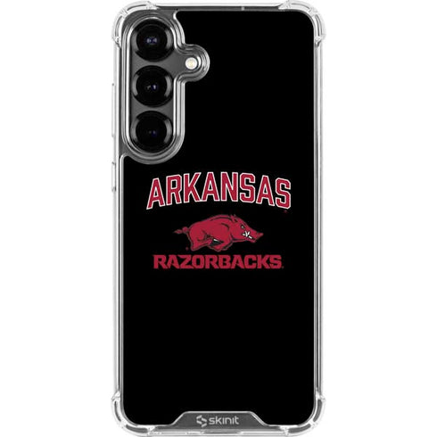 University of Arkansas-Fayetteville Razorbacks Black Galaxy S26 Clear Case