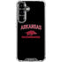 University of Arkansas-Fayetteville Razorbacks Black Galaxy S26 Clear Case