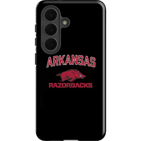 University of Arkansas-Fayetteville Razorbacks Black Galaxy S26 Impact Case
