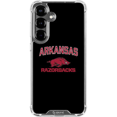 University of Arkansas-Fayetteville Razorbacks Black Galaxy S26 Plus Clear Case