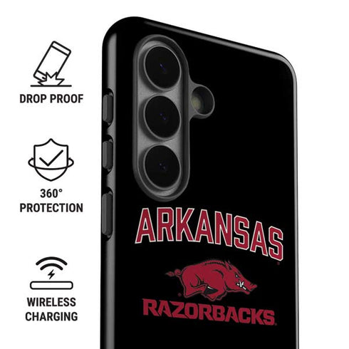 University of Arkansas-Fayetteville Razorbacks Black Galaxy S26 Plus Impact Case