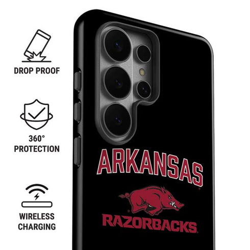 University of Arkansas-Fayetteville Razorbacks Black Galaxy S26 Ultra Impact Case