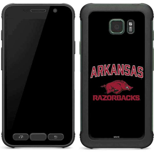University of Arkansas-Fayetteville Razorbacks Black Galaxy S7 Active Skin