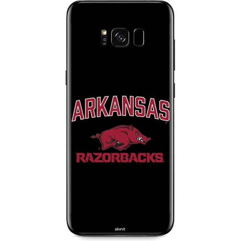 University of Arkansas-Fayetteville Razorbacks Black Galaxy S8 Plus Skin